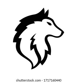Plantilla de diseño del logotipo Wolf abstracto