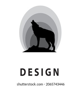 Abstract Wolf logo. Minimalist logo design. Creative logos. Beautiful and simple elements.