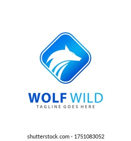 Resumen Ilustración del vector de diseño del logotipo Wilf Square