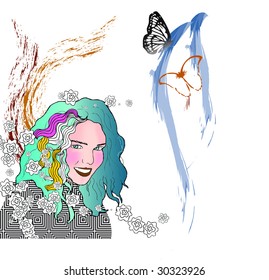 abstract woman