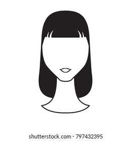 Abstract woman avatar