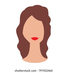 Abstract woman avatar