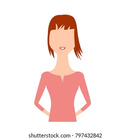 Abstract woman avatar