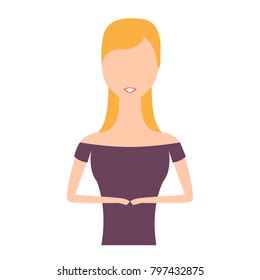 Abstract woman avatar