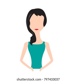 Abstract woman avatar