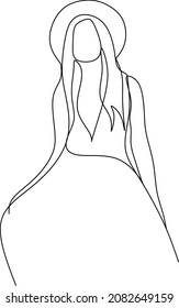 Abstract Woman Body Continuous One Line Drawing. Creative Contemporary Abstract Line Drawing. Beauty Fashion Female Figure. Vector Minimalist Design for Wall Art, Print, Card, Poster.