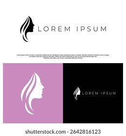 Abstract woman silhouette in minimalist form, ideal for premium personal care or luxury branding.