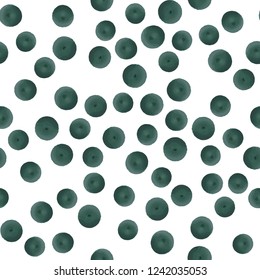 Abstract Wondrous pattern with Very dark desaturated cyan polka dots. Seamless Vector. Elements are not cropped. Pattern under the mask. Perfect design for textile, box, posters, cards, web etc.