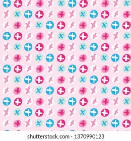 Abstract wonky circle stripes. Vector pattern seamless background. Hand drawn criss cross polka dot illustration. Trendy fun home decor, 1950s feminine fashion all over print, wallpaper, textiles. 