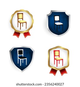 Abstract Wood Chair Badge and Label Collection, can be used for business designs, presentation designs or any suitable designs.