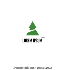 abstract wood concept logo, vector illustration