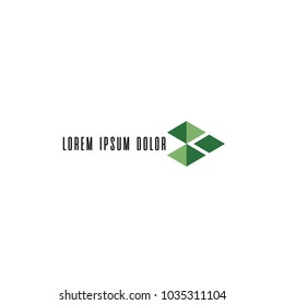 abstract wood concept logo, vector illustration