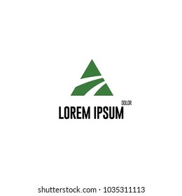 abstract wood concept logo, vector illustration