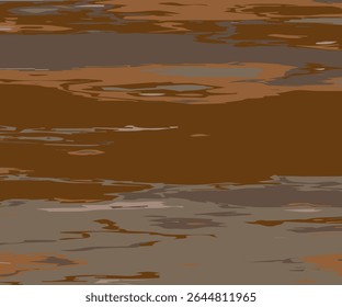 Abstract wood texture, Camouflage grunge background. Different shades of brown. Vector illustration