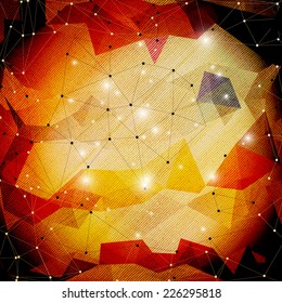 Abstract wooden background. Triangle design vector illustration.