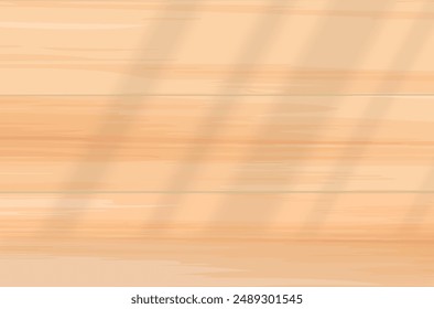 Abstract wooden texture with shadows overlay - clean and modern background texture. Vector illustration