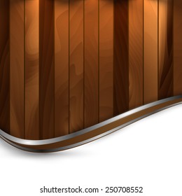 abstract wooden textured vector template. Eps10