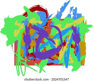 An abstract work of mine, a medium for expressing the creator's emotions.