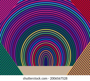 Trabajo abstracto para medios en línea e impresos.