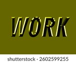 Abstract Work Text Effect Design Golden Background