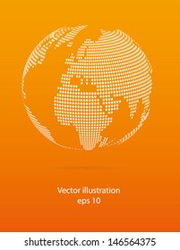 The abstract world background. Vector illustration.