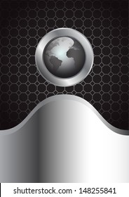 Abstract world background vector, paint by illustrator Used for decorative and creative