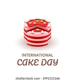 Abstract World Cake Day Black Background Vector Design Style For Poster Or Postcard Banner Cards