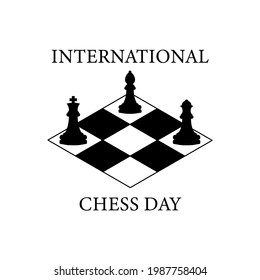 Abstract World Chess Day Holiday Background Vector Design Style Template For Invitation Greeting Card Poster Banner