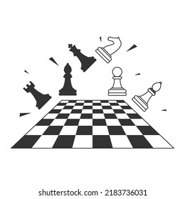 Abstract World Chess Day Holiday Background Vector Design Style Template For Invitation Greeting Card Poster Banner