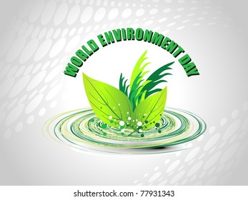 abstract world environment day concept background, illustration