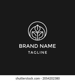 Resumen del diseño del logo del vector de flores del mundo. Logotipo de eco para la hoja global