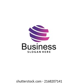 abstract world globe business logo symbol design