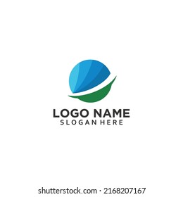 abstract world globe business logo symbol design