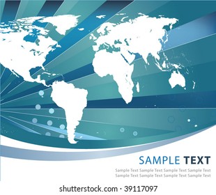 Abstract world globe illustration vector design