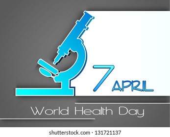 Abstract World health day concept.