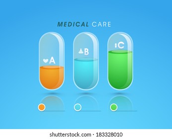Abstract world heath day concept with medical pills.