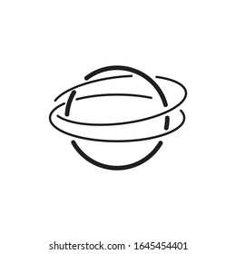 Diseño de icono vectorial de la plantilla de logotipo del mundo abstracto