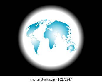 Abstract world map