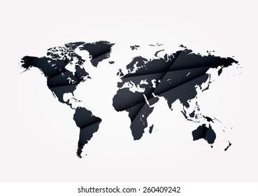 abstract world map