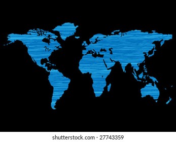 abstract world map