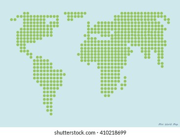 Abstract world map