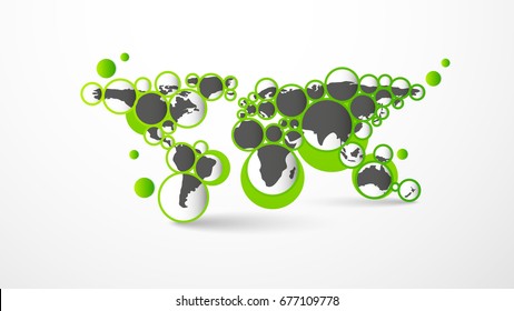 Abstract World Map