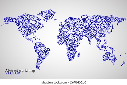 Abstract world map. Colorful background. Vector illustration. Eps 10