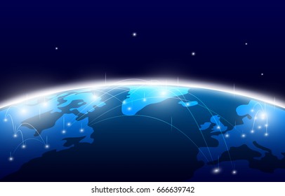 abstract world map digital texture pattern technology innovation concept background