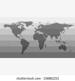 Abstract World Map on a gray background vector