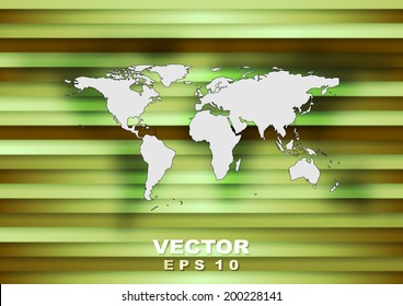 Abstract world map tech vector background