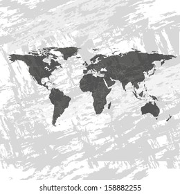 Abstract World Map vector