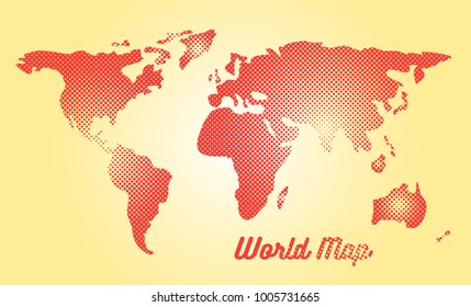 Abstract World Map, vector Illustration