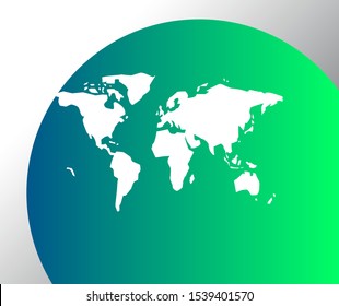 Abstract World Map Vector Illustration
