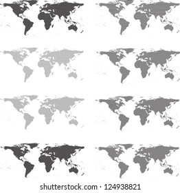 abstract world maps